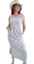 Vestido Largo MORLEY GREY FLOR (M/L)