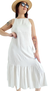 Vestido LINO Emilia WHITE - (M) - Kuwana Shop