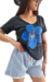 Remera V PREMIUM HAWAI BLUE Black (4 talles) en internet