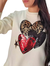 Sweater BREMER (M) OFF WHITE LOVE PRINT (M) - comprar online
