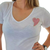 Remera V Love Red PREMIUM FLAME White (4 talles) - comprar online