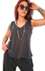 Musculosa V Flame Evasé (M al XL) - Black - Kuwana Shop