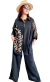 SET LINO BAMBULA PALM PRINT Camisa (XXL) + Palazzo (42 al 50)