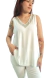 Musculosa Matilde WHITE Shine (XL) - - Kuwana Shop
