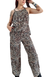 SET CREPE ANIMAL PRINT Musculosa + Palazzo