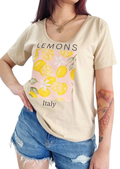 Remera V PREMIUM LEMONS (4 talles) -TOST