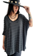 Imagen de Remerón Vestido Juliette OVERSIZED (XXL) Rayado BLACK