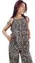 SET CREPE ANIMAL PRINT Musculosa + Palazzo - Kuwana Shop