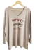 Remera Mangas Largas Oversized amor (XXL) Beige - AW25 en internet