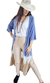 Camisa Kimono Larga BLUE BATICK (XL/XXL) - Kuwana Shop