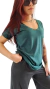 Remera V Basic Essencial GREEN PREMIUM (4 Talles)