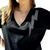 Remera V Oversize (XL) Thunder V Black - comprar online