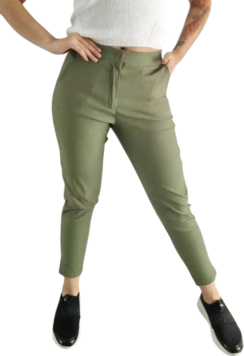 Pantalon NATACHA Elastizado GREEN ARMY ( 38 al 50)