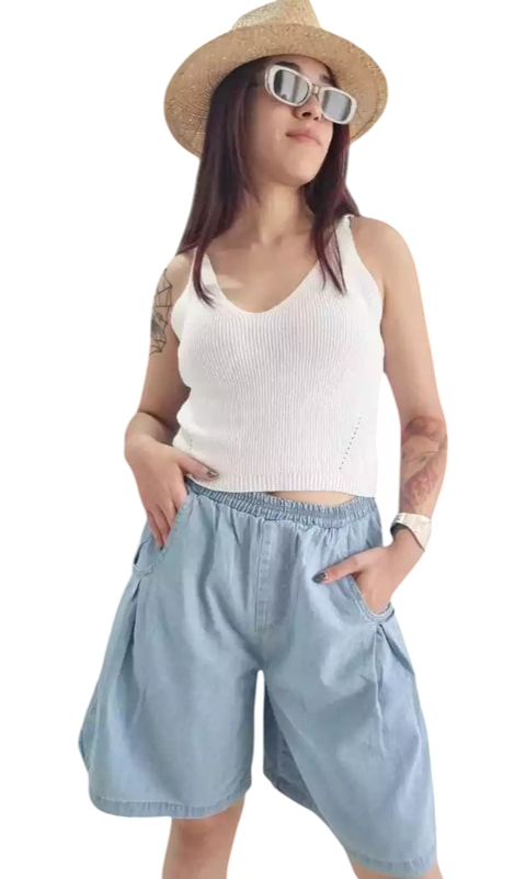 BERMUDA BRENDA Denim (42 al 50)