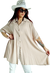 Camisola Vestido Camisero LINO SAND (XXL)