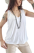 Musculosa V Flamee White (M al XL) - Kuwana Shop