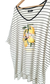 Remerón Vestido Julieta RAYADO CRUDO LEMON (XXL) - en internet