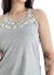 Musculosa Encaje FEEL Grey (S/M) - comprar online