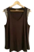 Musculosa Denise (M al XL) BLACK SHINE PLATE Lentejuelas