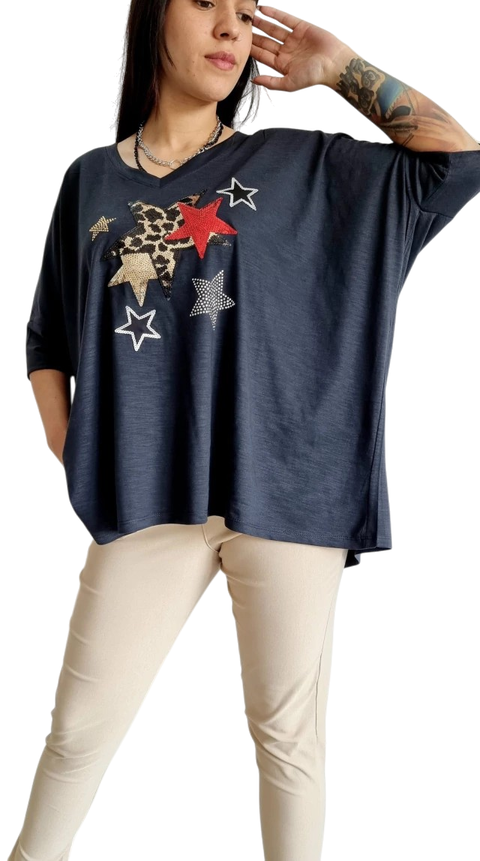 Remeron V Manga 3/4 (XL/XXL) Valery PRINT BLACK