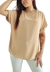 Remerón Blusa Oversized Crepe SAND (L/XL) - comprar online