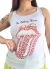 Musculosa Stone Print al cuerpo WHITE (S)