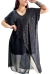 Vestido AMPLIO CRUZADO BLACK SHINE (XXL) - comprar online