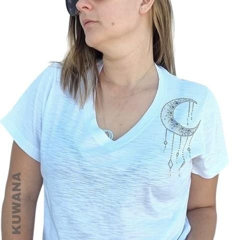 Remera V PREMIUM FLAME La LUNE White ( 4 talles) - comprar online