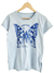 Remera Reborn B Nevada (M/L) SKY ELECTRIC BLUE