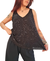 Musculosa Denise (XL) SHINE FULL Lentejuelas - BLACK - tienda online