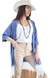 Camisa Kimono Larga BLUE BATICK (XL/XXL) - tienda online