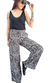 Maxi Palazzo PRINT GREY CREPE AMPLIO ( 44 al 50 )