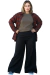 Maxi Palazzo GABARDINA SOFT BLACK (42 al 50 ) AW25 - comprar online