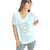 Remera V Oversize (XL) Zodiacal White