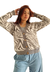 Cardigan Jackard Azebrado GREY SOFT (M /L) en internet