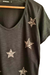 Remera V PREMIUM STARS PRINT Negro Flamee ( 4 talles) - comprar online