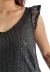 Musculosa VOLADOS SHINE BLACK [XL] FULL Lentejuelas - comprar online