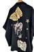 Camisa Maxi Oversize LINO BAMBULA ESTAMPADA SELVA (XXL) BLACK - comprar online