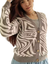 Cardigan Jackard Azebrado GREY SOFT (M /L)