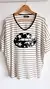 Remerón V RAYADO LIPS STARS (XL/XXL) WHITE - comprar online