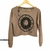 Sweater Corto Signos Camel