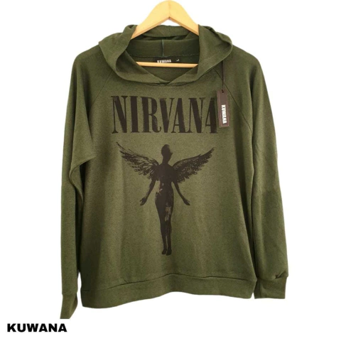 Buzo Hoodie Nirvana Green