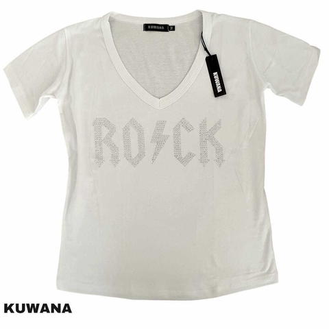 Remera V ROCK PREMIUM white (4 talles)