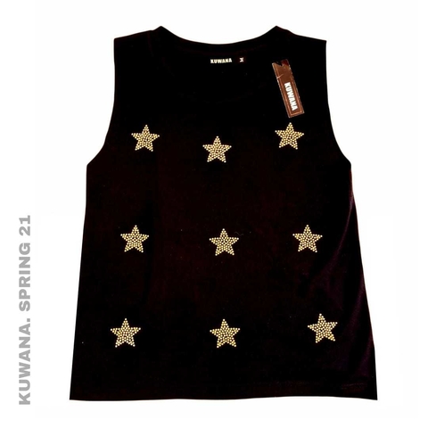 Sudadera Full Stars Gold Black (M/L)