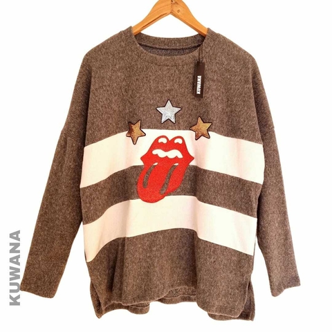 Sweater Angora Stone Shine (XL) Oversize Grey