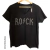 Remera V Oversize (XL) ROCK Black en internet