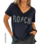 Remera V Oversize (XL) ROCK Black