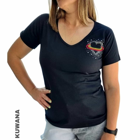 Remera V Love Pride Black (SM)