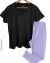 COMBO Pantalon NATACHA Elastizado Lila ( 38 al 50) + Remera XL Brianna (T unico)