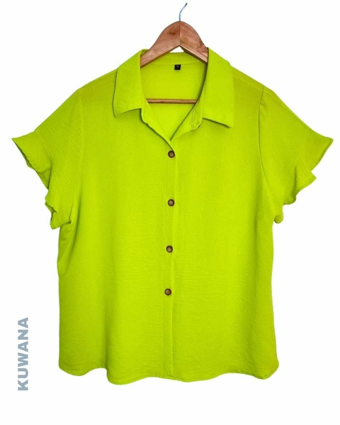 Camisa Lisboa Creppe (XL/XXL) Lime